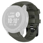 xDfind Quick Release Plastic Connector Solid Color Silicone Watch Band, For Garmin Instinct 2X