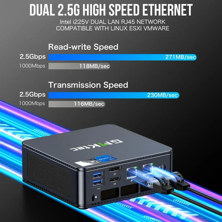 GMKtec NucBox K7 PLUS Mini PC, Intel Core i7 Thế Hệ 13 13620H, Windows 11 Pro, WiFi, BT, HDTV, DisplayPort, RAM 16GB + SSD 512GB, RAM 32GB + SSD 1TB