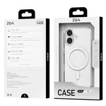Ốp lưng hỗn hợp PC TPU trong suốt có nút kim loại MagSafe ZGA, dành cho iPhone 17 Pro Max, iPhone 17 Pro, iPhone 17