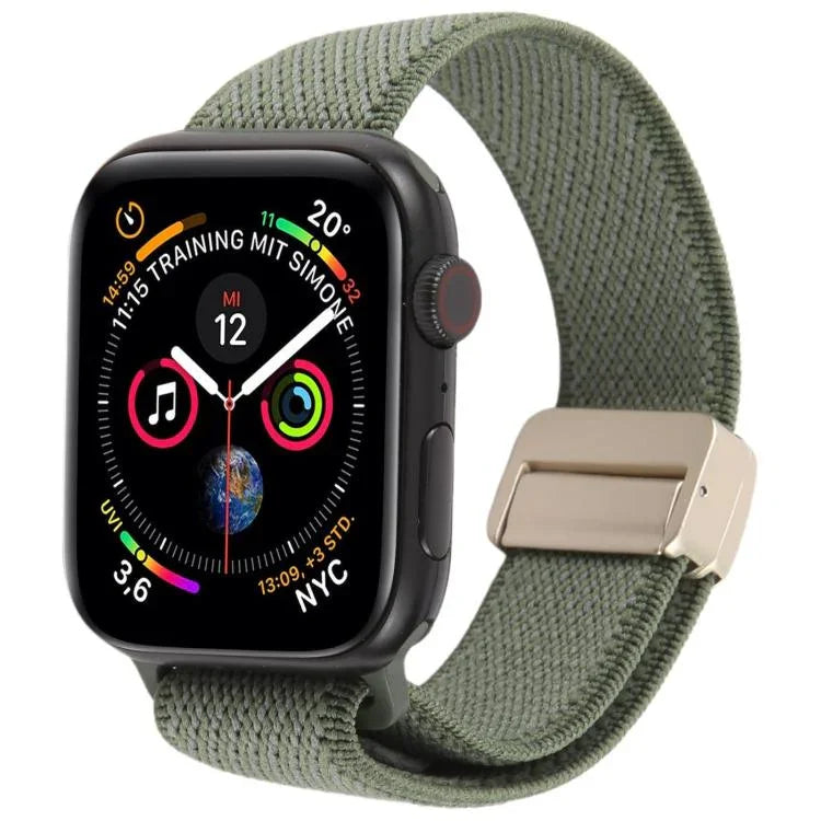 Dây đồng hồ khóa nam châm nylon đàn hồi hai màu Twill, Dành cho Apple Watch 46mm / 49mm / 45mm / 44mm, Dành cho Apple Watch 42mm / 41mm / 40mm / 38mm