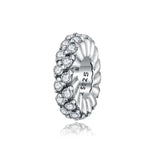Mặt dây chuyền bạc S925 hạt zircon mùa đông lấp lánh trang sức làm vòng tay dây chuyền, Lấp lánh mùa đông