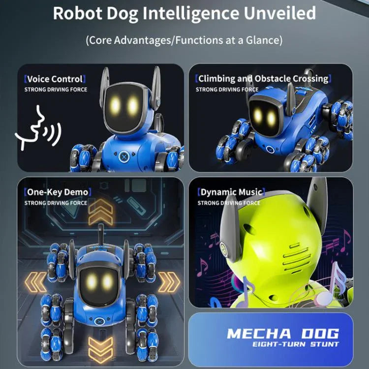JJR/C Q200 Chó robot điều khiển từ xa đa chức năng tám bánh nhỏ