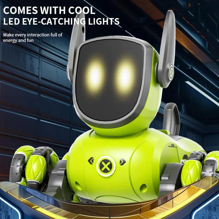 JJR/C Q200 Chó robot điều khiển từ xa đa chức năng tám bánh nhỏ kèm đồng hồ RC