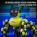 JJR/C Q200 Chó robot điều khiển từ xa đa chức năng tám bánh nhỏ kèm đồng hồ RC
