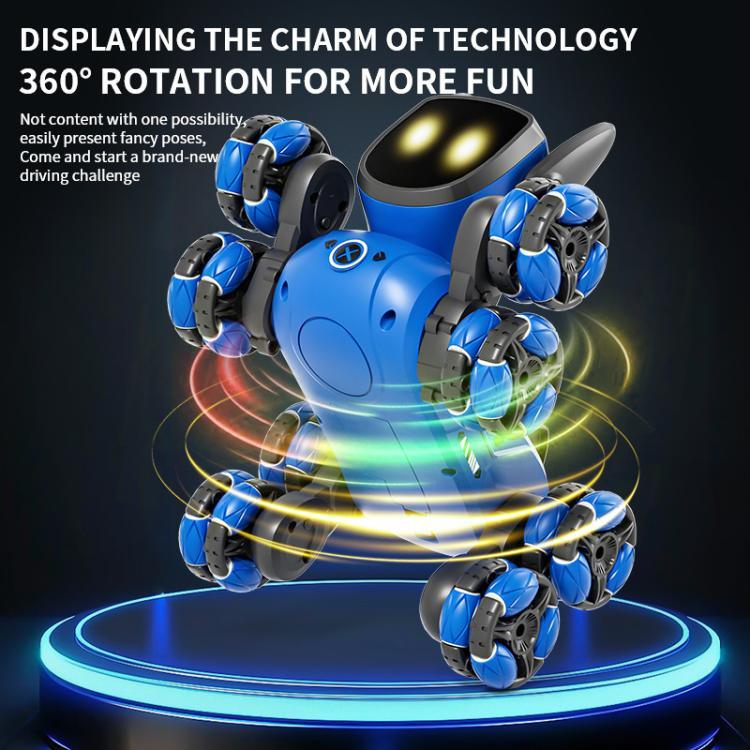 JJR/C Q200 Chó robot điều khiển từ xa đa chức năng tám bánh nhỏ kèm đồng hồ RC