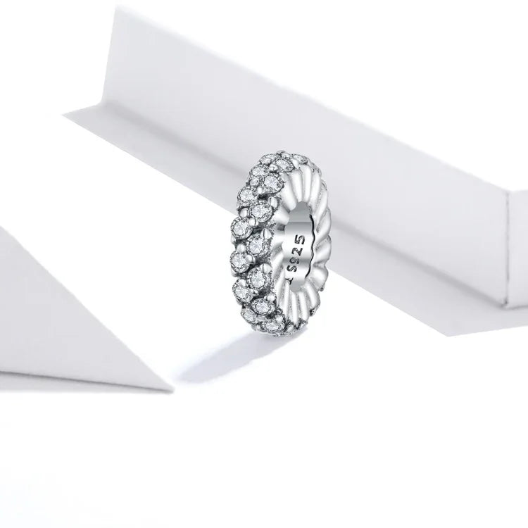 Mặt dây chuyền bạc S925 hạt zircon mùa đông lấp lánh trang sức làm vòng tay dây chuyền, Lấp lánh mùa đông