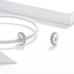 Mặt dây chuyền bạc S925 hạt zircon mùa đông lấp lánh trang sức làm vòng tay dây chuyền, Lấp lánh mùa đông