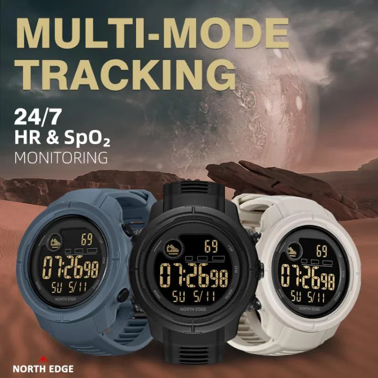 Đồng hồ thể thao thông minh ngoài trời NORTH EDGE MARS 5 cho nam hỗ trợ đo nhịp tim / oxy trong máu