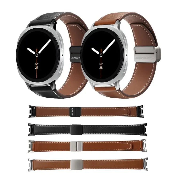 Dây Đồng Hồ Da Thật Khóa Nam Châm DUX DUCIS YA Series, Dành Cho Samsung Galaxy Watch8 / Watch8 Classic