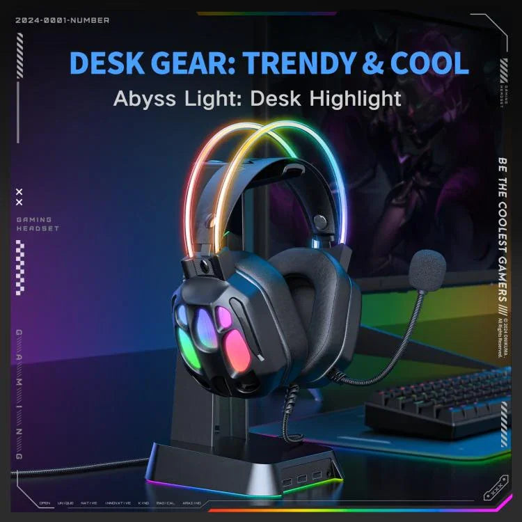 Tai nghe có dây ONIKUMA X89 RGB kèm micro, X89