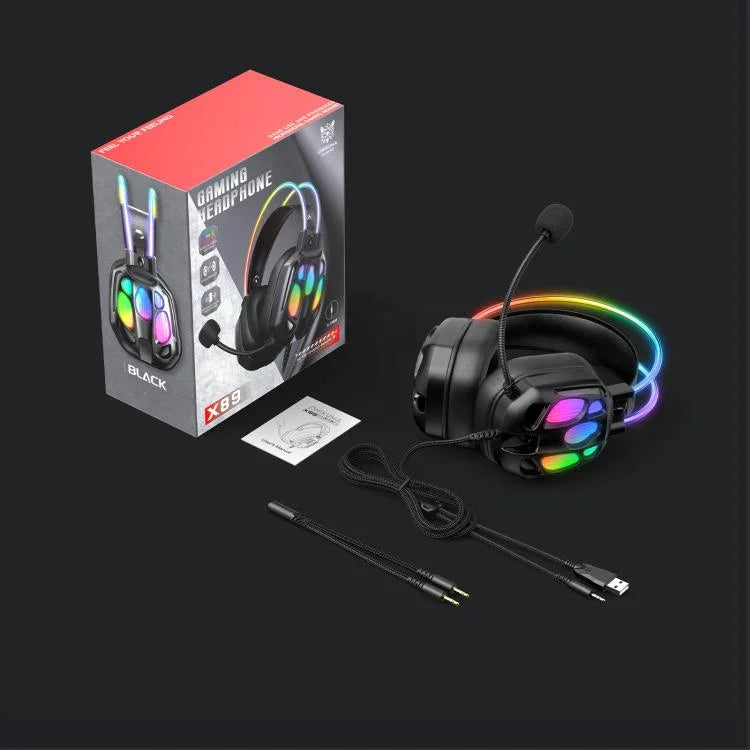 Tai nghe có dây ONIKUMA X89 RGB kèm micro, X89