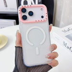 Ốp lưng điện thoại TPU trong suốt viền khung ống kính tương phản màu, dành cho iPhone 17 Pro Max, iPhone 17 Pro