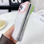 Ốp lưng điện thoại TPU trong suốt viền khung ống kính tương phản màu, dành cho iPhone 17 Pro Max, iPhone 17 Pro