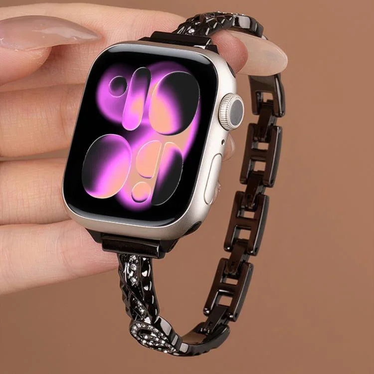 Dây đồng hồ thép không gỉ kim loại kim cương mảnh xDfind, Dành cho Apple Watch 42 / 44 / 45 / 46 / 49mm, Dành cho Apple Watch 38 / 40 / 41 / S10 42mm