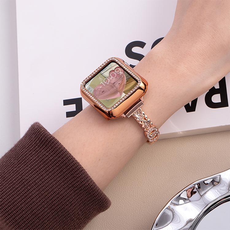 Dây đồng hồ thép không gỉ kim loại kim cương mảnh xDfind, Dành cho Apple Watch 42 / 44 / 45 / 46 / 49mm, Dành cho Apple Watch 38 / 40 / 41 / S10 42mm