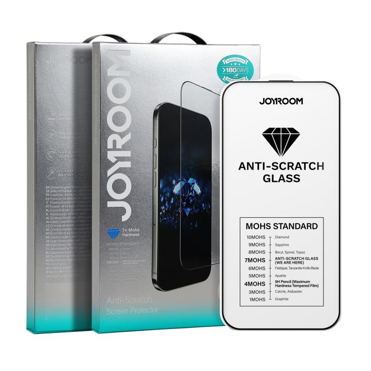 Miếng dán kính cường lực chống trầy 2.5D full màn hình HD JOYROOM Knight Series, dành cho iPhone 17 Pro Max, iPhone 17 Pro, iPhone 17, iPhone Air, iPhone 16 Pro Max, iPhone 16 Pro, iPhone 16 Plus, iPhone 16