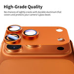 Miếng dán vòng kim loại mờ bảo vệ ống kính camera toàn diện XDcase Armor, dành cho iPhone 17 Pro Max, iPhone 17 Pro