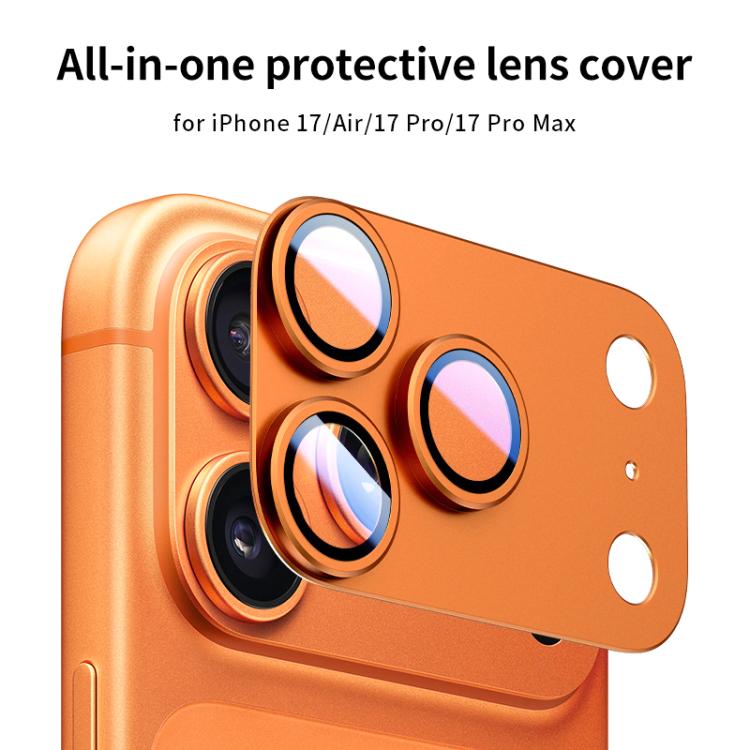 Miếng dán vòng kim loại mờ bảo vệ ống kính camera toàn diện XDcase Armor, dành cho iPhone 17