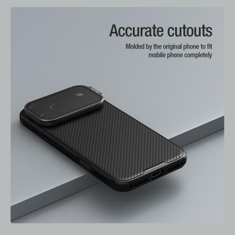 Ốp lưng điện thoại NILLKIN Black Mirror Prop CD Texture trong suốt, dành cho iPhone 17 Pro Max, iPhone 17 Pro