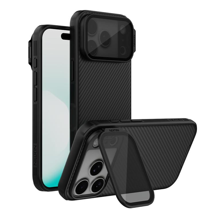 Ốp lưng điện thoại NILLKIN CamShield Prop Texture trong suốt có nam châm MagSafe PC, dành cho iPhone 17 Pro Max, iPhone 17 Pro