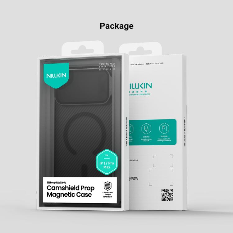 Ốp lưng điện thoại NILLKIN CamShield Prop trong suốt có nam châm MagSafe PC bán trong suốt, dành cho iPhone 17 Pro Max, iPhone 17 Pro