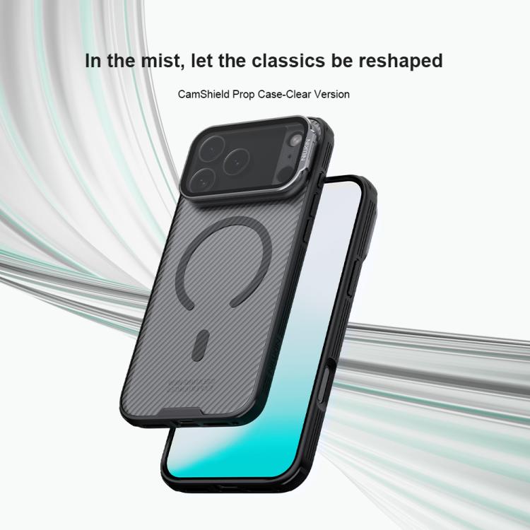 Ốp lưng điện thoại NILLKIN CamShield Prop trong suốt có nam châm MagSafe PC bán trong suốt, dành cho iPhone 17 Pro Max, iPhone 17 Pro