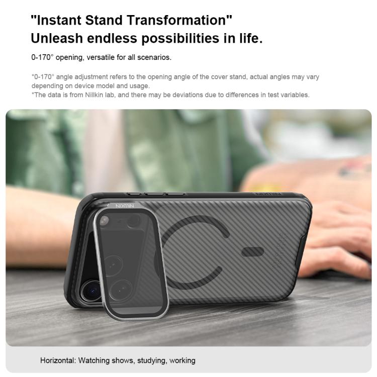 Ốp lưng điện thoại NILLKIN CamShield Prop trong suốt có nam châm MagSafe PC bán trong suốt, dành cho iPhone 17 Pro Max, iPhone 17 Pro