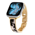 Dây đồng hồ hợp kim vòng tay họa tiết báo, Dành cho Apple Watch 46mm / 49mm / 45mm / 44mm, Dành cho Apple Watch 42mm / 41mm / 40mm / 38mm