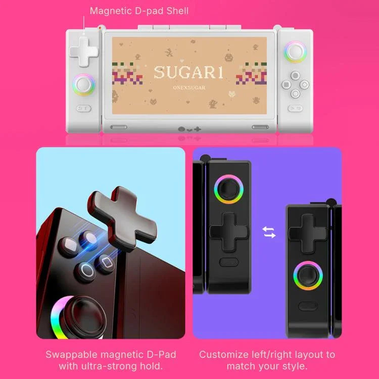 Máy chơi game cầm tay màn hình kép ONE-NETBOOK Sugar 1, Android 14 Snapdragon G3 Gen3, 16GB+512GB