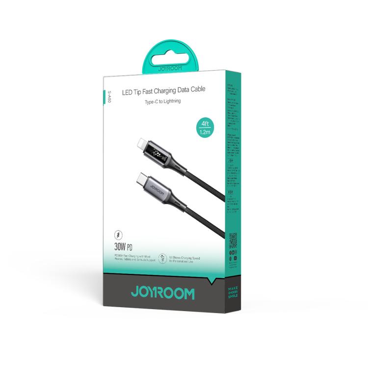 Cáp dữ liệu sạc nhanh JOYROOM S-A60 StarTalk Series 30W Type-C sang 8 Pin, Chiều dài: 1.2m, Type-C sang 8 Pin