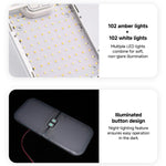 12-30V RV Light 3-Color Temperature Rotary Button Dimming Roof Light, FC03