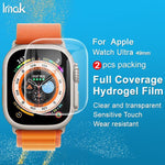 2 miếng phim bảo vệ hydrogel màn hình cong imak, Dành cho Apple Watch Ultra 1/2/3 49mm