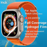 2 miếng phim bảo vệ hydrogel màn hình cong imak, Dành cho Apple Watch Ultra 1/2/3 49mm