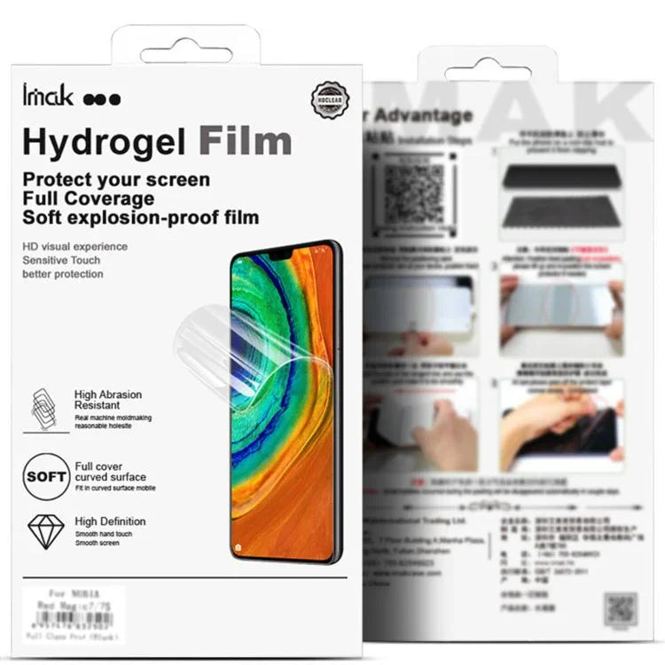 2 miếng phim bảo vệ hydrogel màn hình cong imak, Dành cho Apple Watch Ultra 1/2/3 49mm