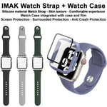 Ốp lưng tích hợp và phim với dây silicone imak, Dành cho Apple Watch SE 1/2/3/Series 4/5/6 44mm, Dành cho Apple Watch SE 1/2/3/Series 4/5/6 40mm