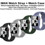 Ốp lưng tích hợp và phim với dây silicone imak, Dành cho Apple Watch SE 1/2/3/Series 4/5/6 44mm, Dành cho Apple Watch SE 1/2/3/Series 4/5/6 40mm