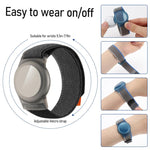 Ốp bảo vệ chống mất kiểu dây đeo nylon vòng xDfind, dành cho AirTag thế hệ 2 / AirTag thế hệ 1