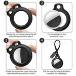 Ốp bảo vệ PC có dây đeo xDfind, dành cho AirTag thế hệ 2 / AirTag thế hệ 1