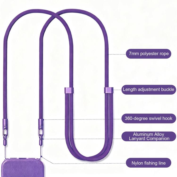 XDcase Dây đeo chéo điều chỉnh có khóa đôi cho điện thoại di động