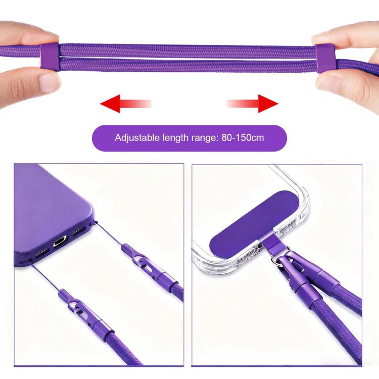 XDcase Dây đeo chéo điều chỉnh có khóa đôi cho điện thoại di động