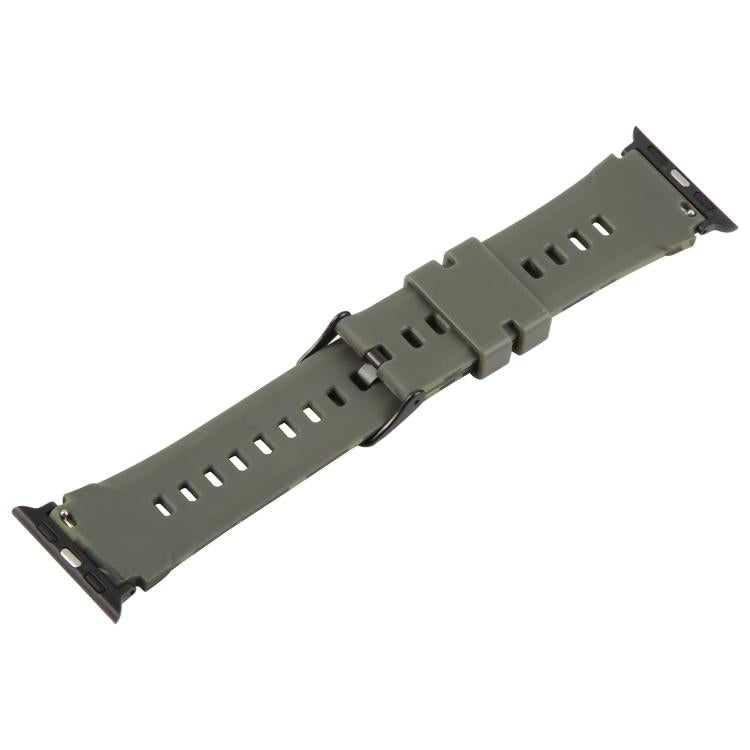 Dây đồng hồ silicone in họa tiết ngụy trang đầu nối đen xDfind, Dành cho Apple Watch 42 / 44 / 45 / 46 / 49mm, Dành cho Apple Watch 38 / 40 / 41 / S10 42mm