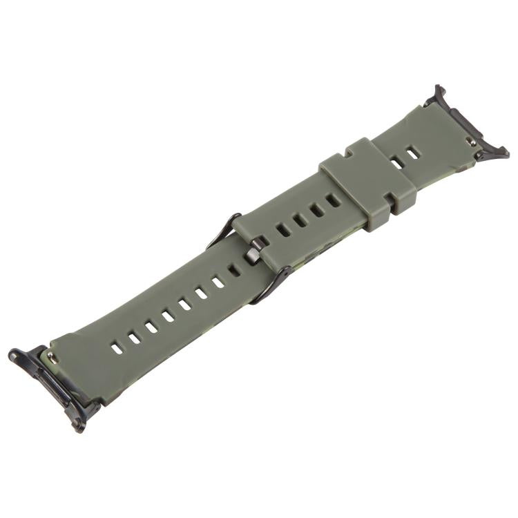 Dây Đồng Hồ Silicone In Họa Tiết Ngụy Trang Đầu Nối Đen xDfind, Dành Cho Samsung Galaxy Watch Ultra / Ultra 2025, Dành Cho Samsung Galaxy Watch8 / Watch8 Classic
