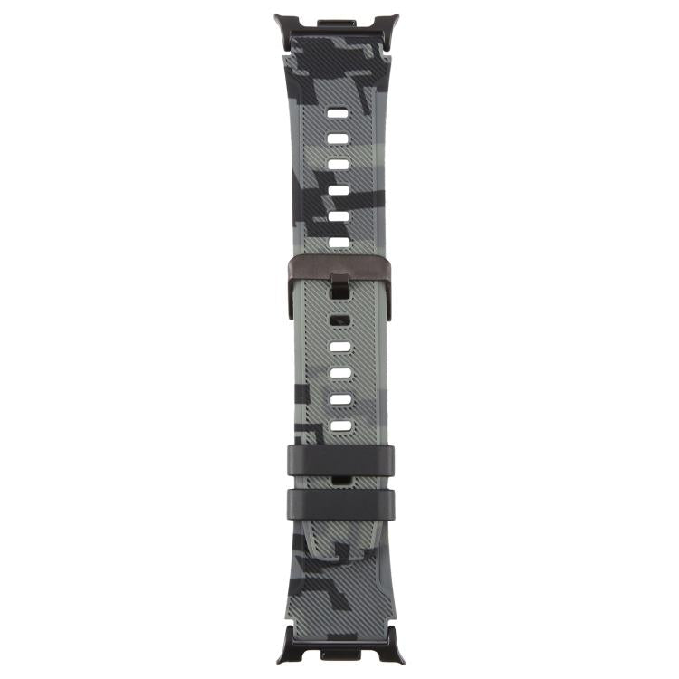 Dây Đồng Hồ Silicone In Họa Tiết Ngụy Trang Đầu Nối Đen xDfind, Dành Cho Samsung Galaxy Watch Ultra / Ultra 2025, Dành Cho Samsung Galaxy Watch8 / Watch8 Classic