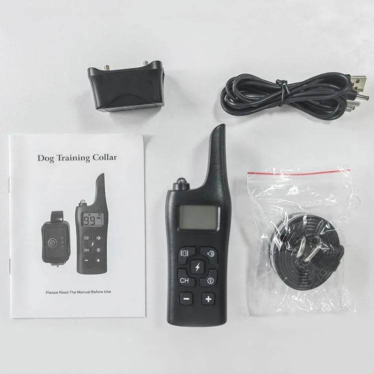 Remote Control Electric Shock Vibration Warning Pet Barking Stopper Waterproof Electronic Collar, 1 Drag 1, 1 Drag 2, 1 Drag 3