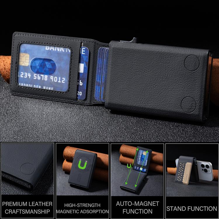 Túi đựng thẻ da nam châm MagSafe phối màu hoa BFK30