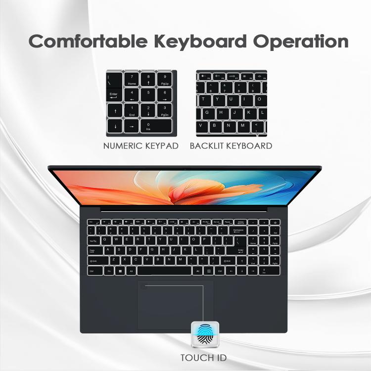 GXMO T160 Laptop 16 inch Windows 11, 16GB+512GB, Bộ xử lý AMD Ryzen 5 7430U Hexa Core, Phích cắm EU, Phích cắm US, Phích cắm UK, Phích cắm AU