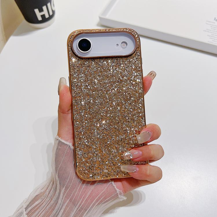 Ốp lưng điện thoại TPU chống sốc bột kim tuyến, dành cho iPhone 17 Pro Max, iPhone 17 Pro, iPhone 17, iPhone Air