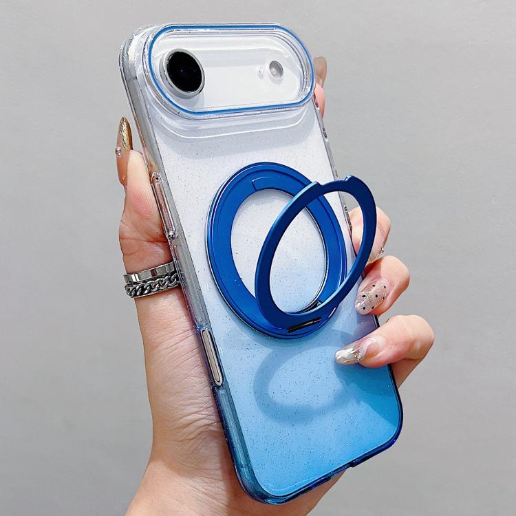 Ốp lưng điện thoại MagSafe có giá đỡ xoay 360 độ trong suốt chuyển màu, dành cho iPhone 17 Pro Max, iPhone 17 Pro, iPhone 17, iPhone Air, iPhone 16 Pro Max, iPhone 16 Pro, iPhone 16 Plus, iPhone 16
