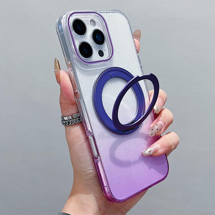 Ốp lưng điện thoại MagSafe có giá đỡ xoay 360 độ trong suốt chuyển màu, dành cho iPhone 17 Pro Max, iPhone 17 Pro, iPhone 17, iPhone Air, iPhone 16 Pro Max, iPhone 16 Pro, iPhone 16 Plus, iPhone 16