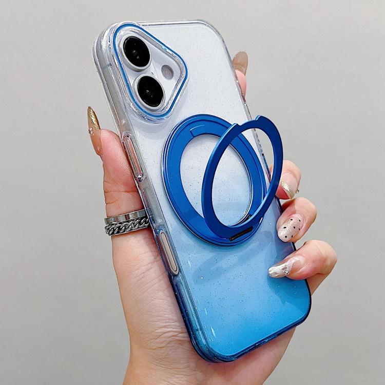 Ốp lưng điện thoại MagSafe có giá đỡ xoay 360 độ trong suốt chuyển màu, dành cho iPhone 17 Pro Max, iPhone 17 Pro, iPhone 17, iPhone Air, iPhone 16 Pro Max, iPhone 16 Pro, iPhone 16 Plus, iPhone 16